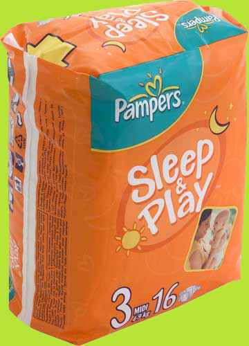 Pampers Sleep & Play 4-9 . 16(/Procter&Gamble Operations Polska Sp.z.o.o.)